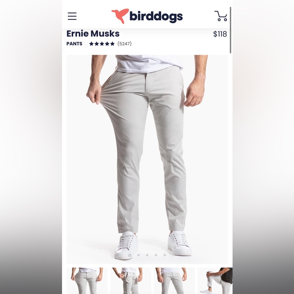 Almost NEW BIRDDOGS stretch khakis